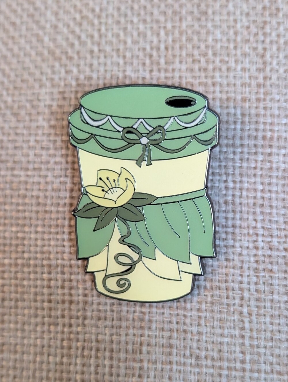 Loungefly pin Tiana Coffee cup Disney princess and the frog
